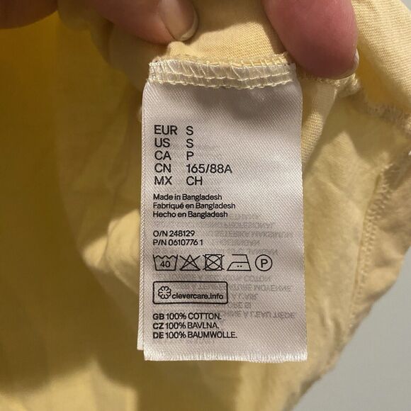 Bundle of Two Tops Women’s Small White Yellow Takara H&M Polka Dot Casual Career - Picture 12 of 16